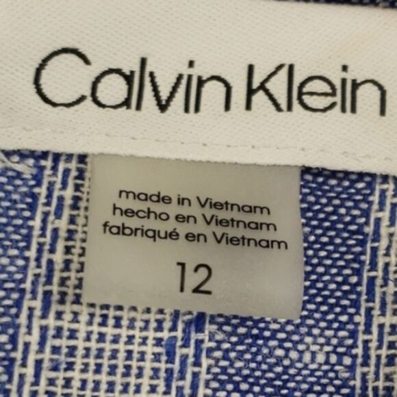 Calvin Klein Blue and White Striped Jumpsuit - Picture 3 of 10